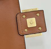 Fendi Baguette Brown Nappa Leather Bag - 27x15x6cm - 2