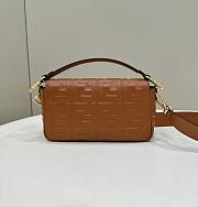 Fendi Baguette Brown Nappa Leather Bag - 27x15x6cm - 4