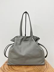 Loewe Large Flamenco Clutch In Nappa Calfskin Gray - 38x29x14cm - 3