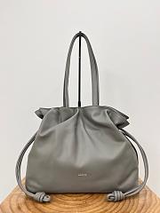 Loewe Large Flamenco Clutch In Nappa Calfskin Gray - 38x29x14cm - 2