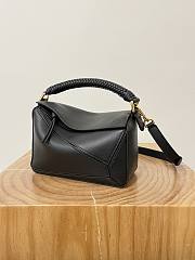 Loewe Small Puzzle Bag In Mellow Calfskin Balck - 24x10.5x16.5cm - 5