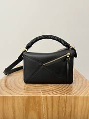 Loewe Small Puzzle Bag In Mellow Calfskin Balck - 24x10.5x16.5cm - 4