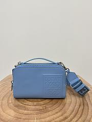 Loewe Mini Camera Crossbody Bag In Satin Calfskin Blue - 18x13x8.5cm - 1