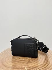 Loewe Mini Camera Crossbody Bag In Satin Calfskin Black - 18x13x8.5cm - 3