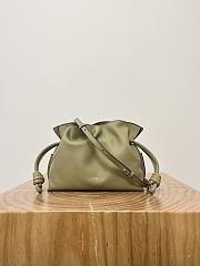 Loewe Mini Flamenco Clutch In Nappa Calfskin Clay Green - 23.9x18x9cm - 1