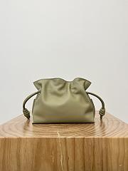 Loewe Mini Flamenco Clutch In Nappa Calfskin Clay Green - 23.9x18x9cm - 2