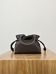 Loewe Mini Flamenco Clutch In Nappa Calfskin Chocolate - 23.9x18x9cm - 4