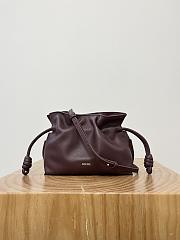 Loewe Mini Flamenco Clutch In Nappa Calfskin Burgundy - 23.9x18x9cm - 6