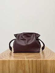 Loewe Mini Flamenco Clutch In Nappa Calfskin Burgundy - 23.9x18x9cm - 4