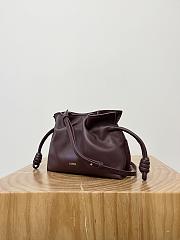 Loewe Mini Flamenco Clutch In Nappa Calfskin Burgundy - 23.9x18x9cm - 2