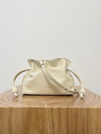 Loewe Mini Flamenco Clutch In Nappa Calfskin Sea Salt - 23.9x18x9cm