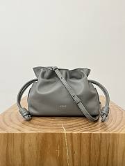 Loewe Mini Flamenco Clutch In Nappa Calfskin Gray - 23.9x18x9cm - 1