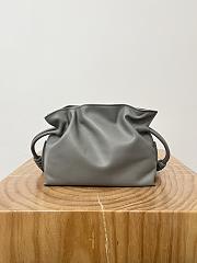 Loewe Mini Flamenco Clutch In Nappa Calfskin Gray - 23.9x18x9cm - 6