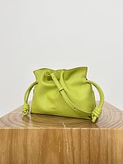 Loewe Mini Flamenco Clutch In Nappa Calfskin Meadow Green - 23.9x18x9cm - 2