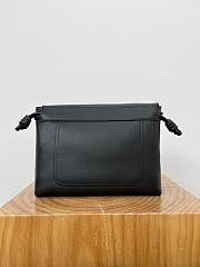 Loewe Flamenco Satchel In Shiny Supple Calfskin Black - 34x12x24cm - 6