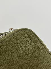 Loewe Mini Camera Crossbody Bag In Soft Grained Olive - 18x13x8.5cm - 5