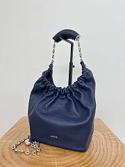 Loewe Small Squeeze Bag In Mellow Nappa Lambskin Navy Blue - 29x24x10.5cm - 5