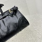 Prada Medium Leather Handbag Black - 32x15.5x12cm - 2