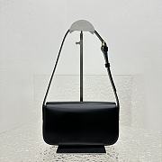 Celine Shoulder Bag Claude In Shiny Calfskin Black - 20.5x11.5x4cm - 6