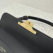 Celine Shoulder Bag Claude In Shiny Calfskin Black - 20.5x11.5x4cm - 2