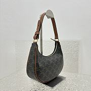 Celine Ava Bag In Triomphe Canvas And Calfskin Brown - 24.5x17x9cm - 3