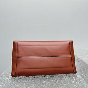 Celine Bowling Bag Leather Reddish Brown - 41x22x23cm - 6