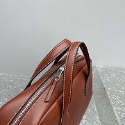 Celine Bowling Bag Leather Reddish Brown - 41x22x23cm - 4