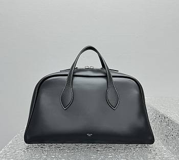 Celine Bowling Bag Leather Black - 41x22x23cm