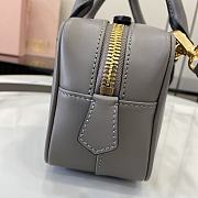 Miumiu Arcadie Leather Bag Clay Grey - 22x10.5x7.5cm - 3