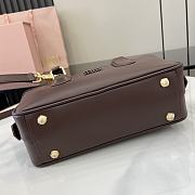 Miumiu Arcadie Leather Bag Briarwood - 22x10.5x7.5cm - 6