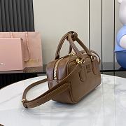 Miumiu Arcadie Leather Bag Cognac - 22x10.5x7.5cm - 6