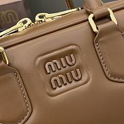 Miumiu Arcadie Leather Bag Cognac - 22x10.5x7.5cm - 4