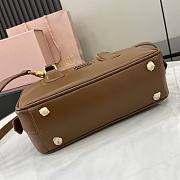 Miumiu Arcadie Leather Bag Cognac - 22x10.5x7.5cm - 2