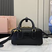 Miumiu Arcadie Leather Bag Black - 22x10.5x7.5cm - 1