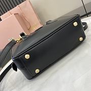 Miumiu Arcadie Leather Bag Black - 22x10.5x7.5cm - 6