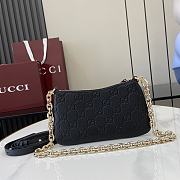 Gucci GG Emblem Super Mini Bag Black - 23x12x2cm - 4