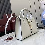 Gucci Small Tote Bag With Hook Closure White - 24x17.5x8.5cm - 5