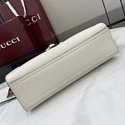 Gucci Small Tote Bag With Hook Closure White - 24x17.5x8.5cm - 4