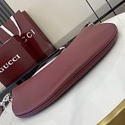 Gucci B Small Crossbody Bag Burgundy - 40x31x3cm - 5