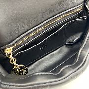 Gucci GG Milano Mini Top Handle Bag GG Puffy Leather Black - 21x12.5x4.5cm - 2