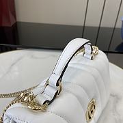 Gucci GG Milano Mini Top Handle Bag Puffy Quilted Leather White - 21x12.5x4.5cm - 6