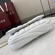 Gucci GG Milano Mini Top Handle Bag Puffy Quilted Leather White - 21x12.5x4.5cm - 5