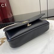 Gucci GG Milano Mini Top Handle Bag Puffy Leather Black - 21x12.5x4.5cm - 4