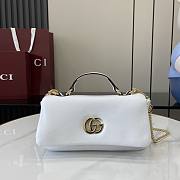 Gucci GG Milano Mini Top Handle Bag Puffy Leather White - 21x12.5x4.5cm - 1