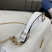 Gucci GG Milano Mini Top Handle Bag Puffy Leather White - 21x12.5x4.5cm - 6