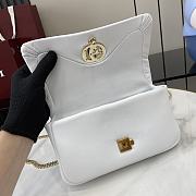 Gucci GG Milano Mini Top Handle Bag Puffy Leather White - 21x12.5x4.5cm - 3