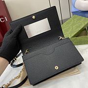 Gucci GG Emblem Super Mini Shoulder Bag Balck - 20x12.5x4.5cm - 2