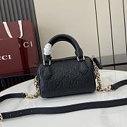 Gucci GG Emblem Super Mini Top Handle Bag Black - 16.5x10x8cm - 2