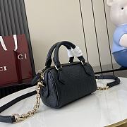 Gucci GG Emblem Super Mini Top Handle Bag Black - 16.5x10x8cm - 4