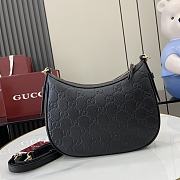 Gucci GG Emblem Small Shoulder Bag Black - 25.5x20x5cm - 3